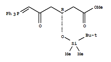 (3R)-叔丁基二甲硅氧基-5-氧代-6-三苯基膦烯己酸甲酯