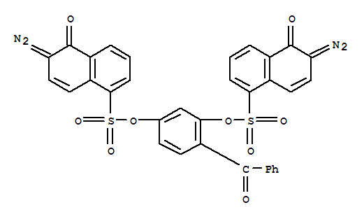 4-苯甲?；?1,3-苯二酚雙(6-偶氮-5,6-二氫-5-氧代萘-1-磺酸)酯