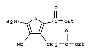 5-氨基-4-氰基-3-(2-乙氧基-2-氧代乙基)-2-噻吩甲酸乙酯