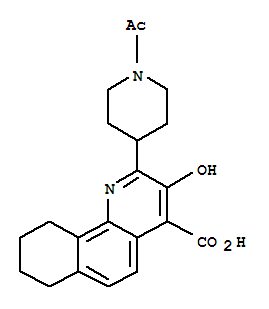 2-(1-乙?；?4-哌啶基)-7,8,9,10-四氫-3-羥基-苯并[h]喹啉-4-羧酸