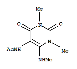 (6CI)-5-乙酰氨基-1,3-二甲基-6-甲基氨基-尿嘧啶