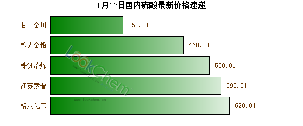 1月12日國內(nèi)硫酸最新價(jià)格速遞